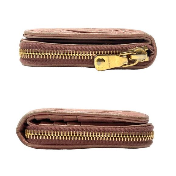 Miu Miu Pink Quilted Wallet - Picture 3 of 9